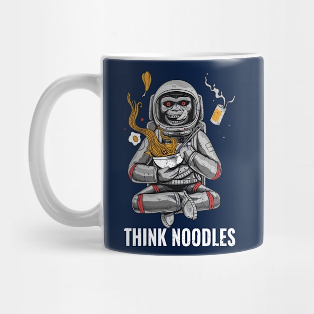 THINK NOODLES - Ape Astronaut by PorcupineTees